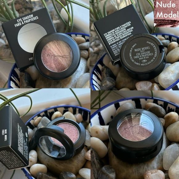 MAC Nude Model Frost Eyeshadow Single Plum Neutral Metallic Shimmer - Picture 1 of 12